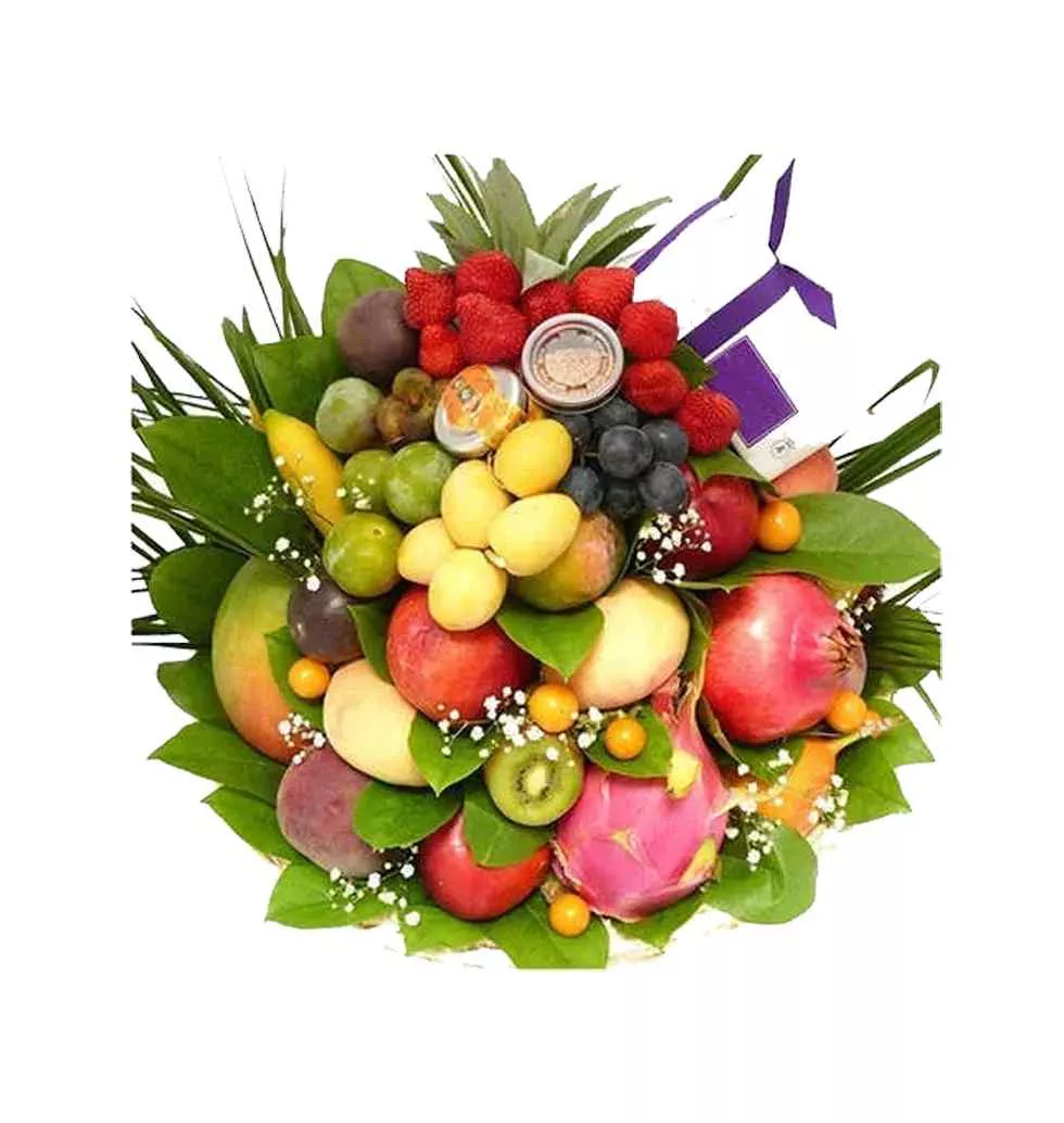 Delicious Season's Greeting Fruits Basket