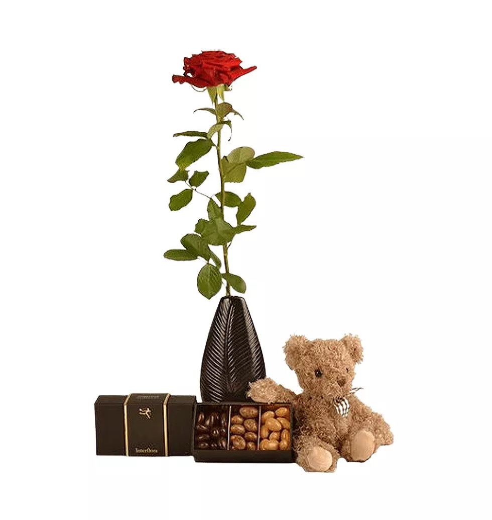 Rose, Chocolate & Teddy Hamper