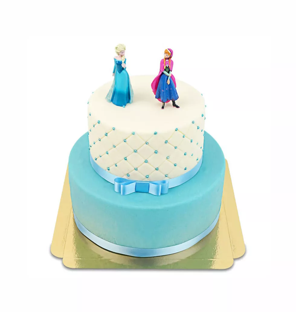 Charming Chocolate Cake with Elsa & Anna