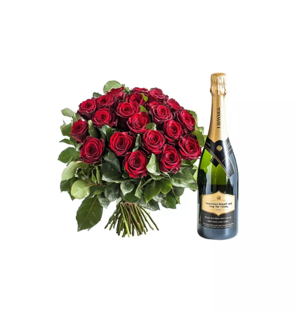 Champagne & Roses Celebration Set