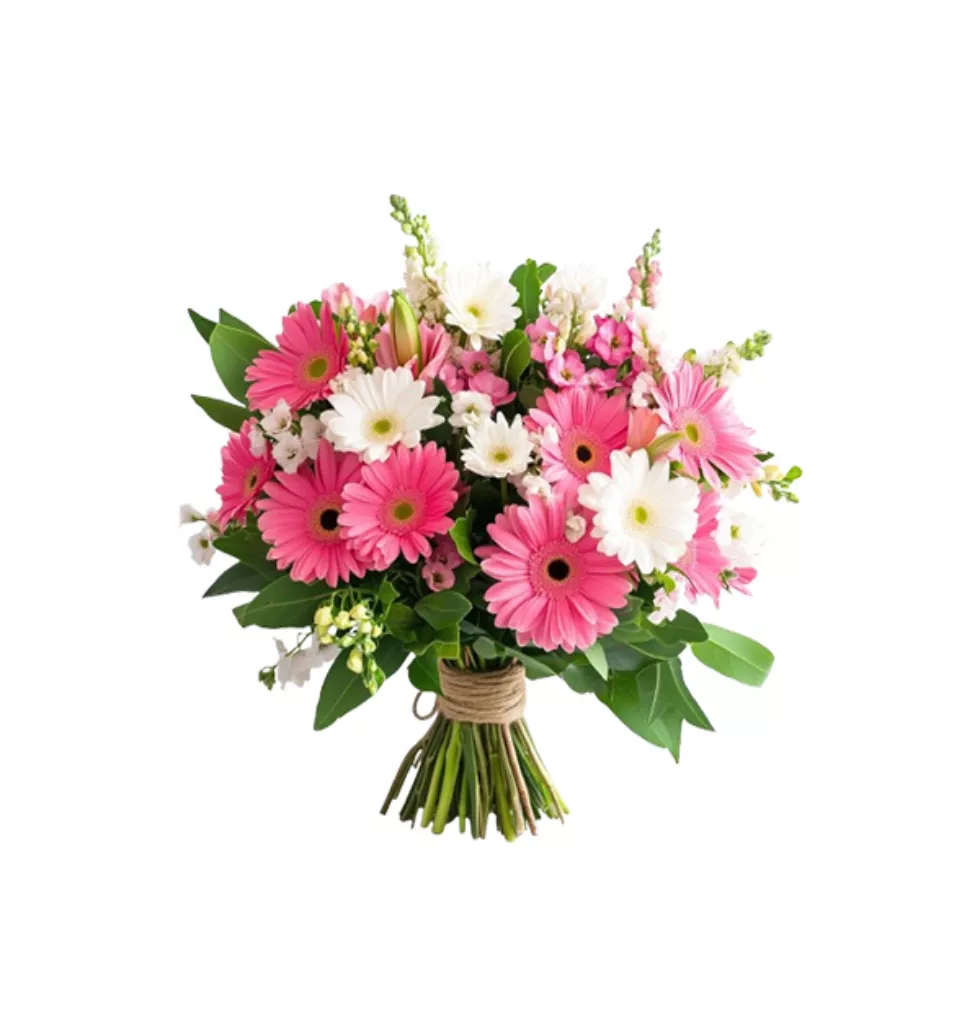 Charming Pink and White Floral Bundle