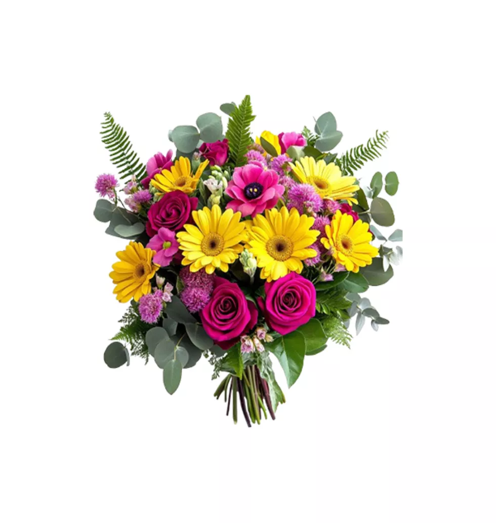 Vibrant Floral Symphony: Mademoiselle Bouquet