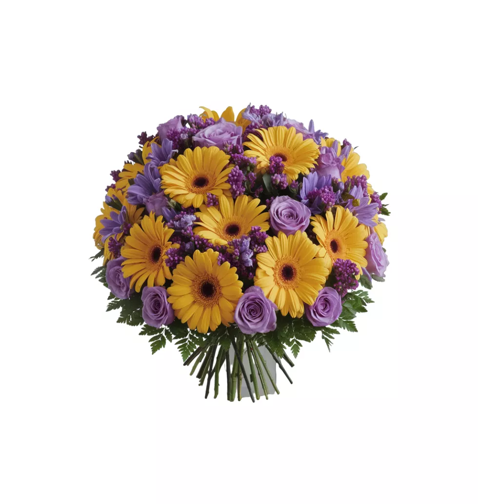 Provencal Charm: Purple Sun Bouquet