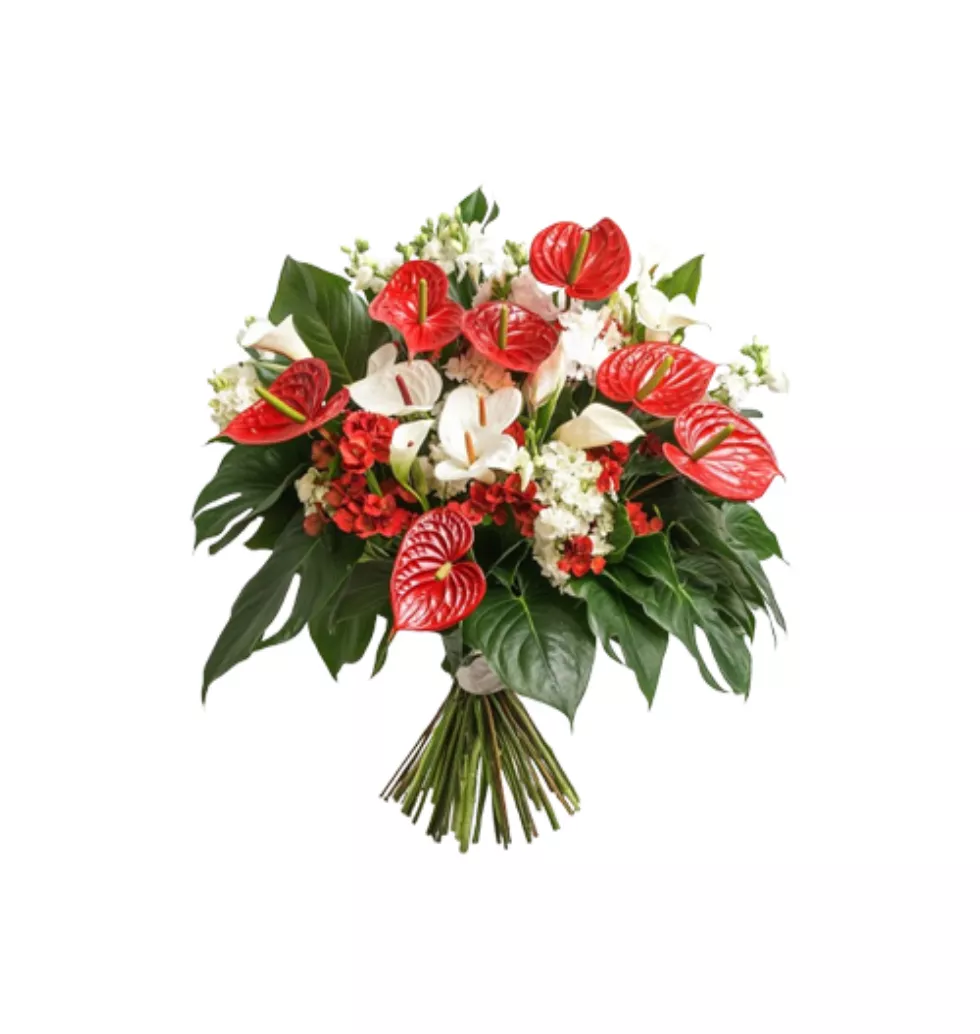 Exuberant Fantasy: Vibrant Floral Bouquet